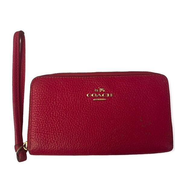 Coach Pink wallet with wristlet - Picture 1 of 3
